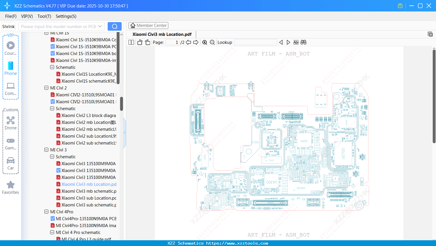 Xiaomi Civi3 Mb Location